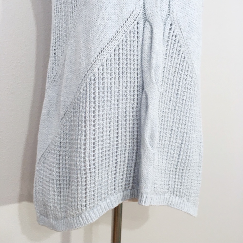 CAbi Seaspray Light Blue Silk Blend Knit Vest #197 - Picture 4 of 8